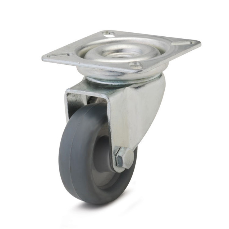 Колесо 100 мм апаратне з поворотним кронштейном з майданчиком