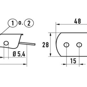 Засувка оцинкована 4/80F (170 х 48 мм)