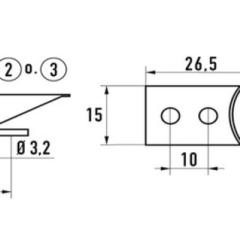Засувка оцинкована 802 (104,5 х 23,5 мм)