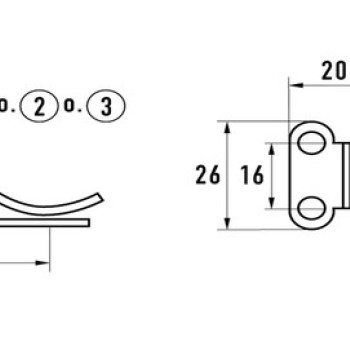 Засувка оцинкована 44 (100 х 30 мм)
