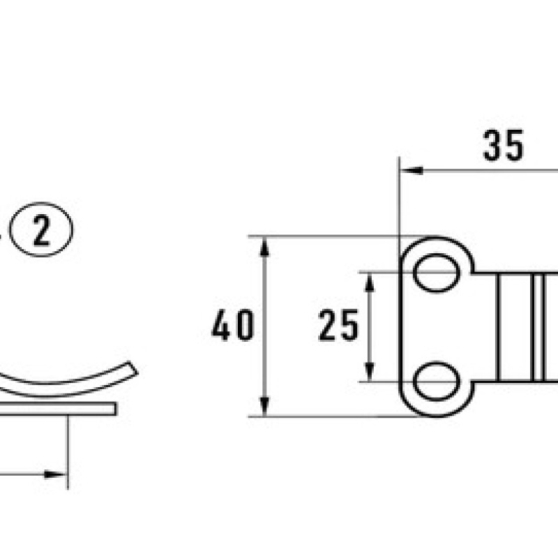 Засувка оцинкована 44SP (109 х 40 мм)