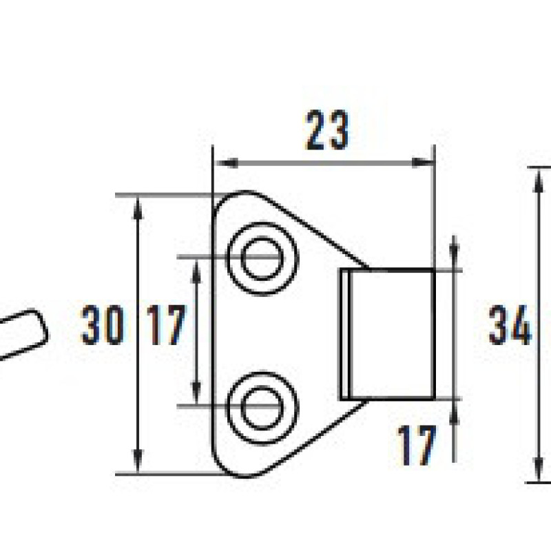 Засувка оцинкована 702S (120-143 х 33 мм)
