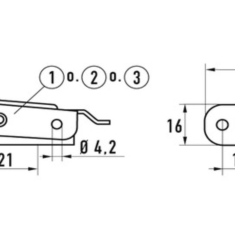 Засувка нержавіюча 1/60 A2 AISI 305 (120 х 30 мм)
