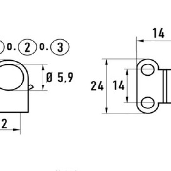 Засувка нержавійка 42 PC A2 AISI 305 (62 х 24 мм)