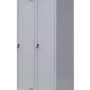 Шафа для одягу 1800х600х500 мм металева двокамерна, однорівнева (без пдв)
