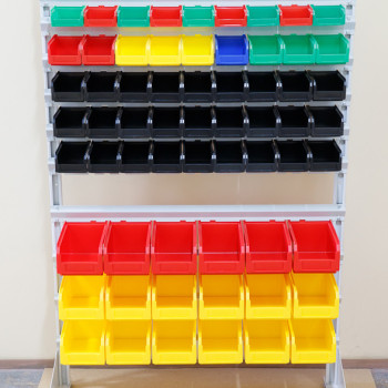 Стійка однобічного стелажу для метизів 1500 мм без ящиків і поперечок