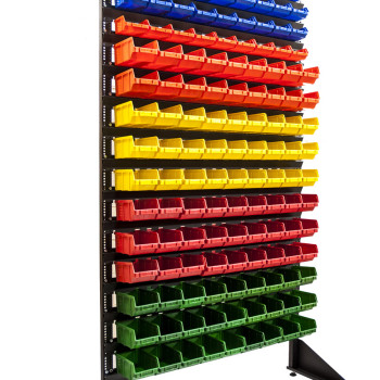 Стійка однобічного стелажу для метизів 1800 мм без ящиків і поперечок