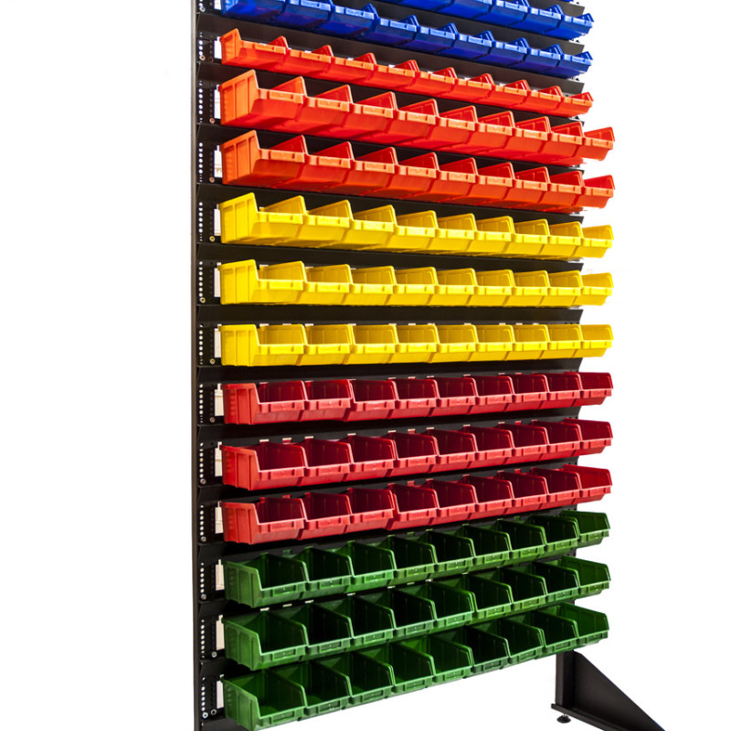 Стійка однобічного стелажу для метизів 1800 мм без ящиків і поперечок