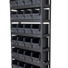 Стелаж 1800 мм для зберігання метизів з чорними ящиками 350х210х200 мм