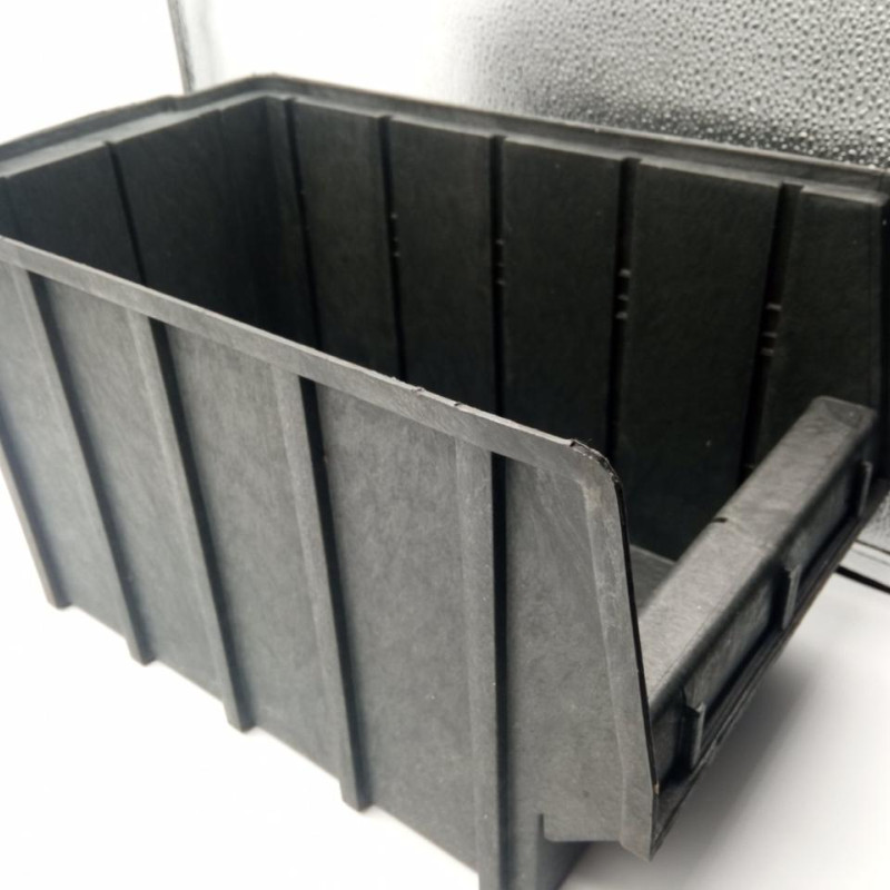 Ящик 700 (350х210х200 мм) для зберігання метизів чорний