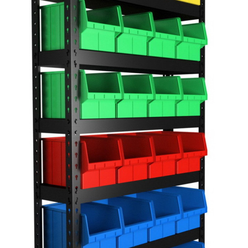 Ящик складський 700 (350х210х200 мм) для зберігання метизів жовтий