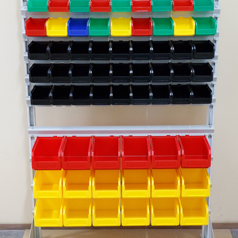 Ящик-лоток 701 ПРЕМІУМ 230х145х125 мм синій складський пластиковий