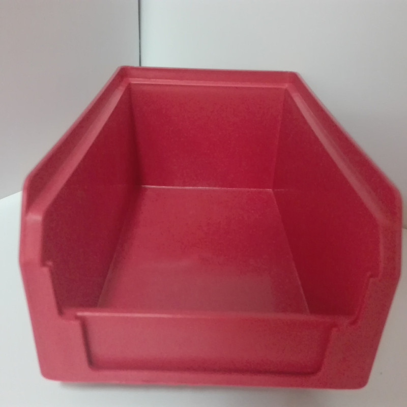 Контейнер 702 ПРЕМІУМ 170х100х70 мм для зберігання болтів червоний