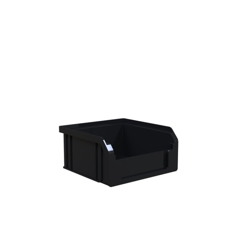 Ящик 703 ПРЕМІУМ 100х100х50 мм для зберігання метизів чорний