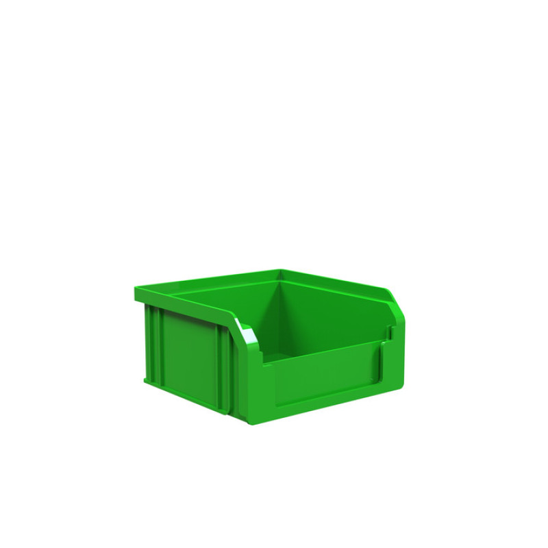Ящик 703 ПРЕМІУМ 100х100х50 мм для дрібних деталей зелений