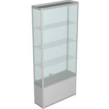 Вітрина з профілю з задньою стінкою скло