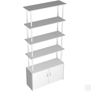 Стелаж на хромованих трубах