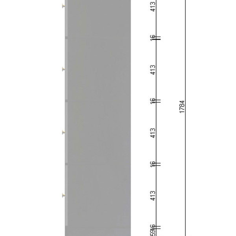 Шафа ячкового з ДСП на 8 комірок