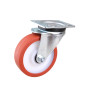 Колесо поворотне з кульковим підшипником 100 мм поліамід/поліуретан, 200 кг