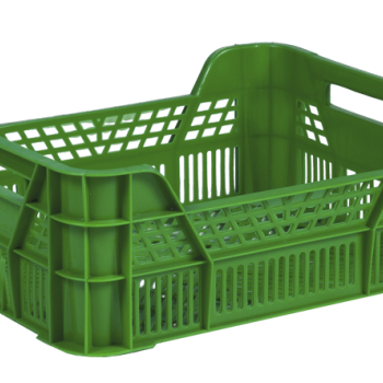 Ящик пластиковий 400х300х155/110 мм зелений