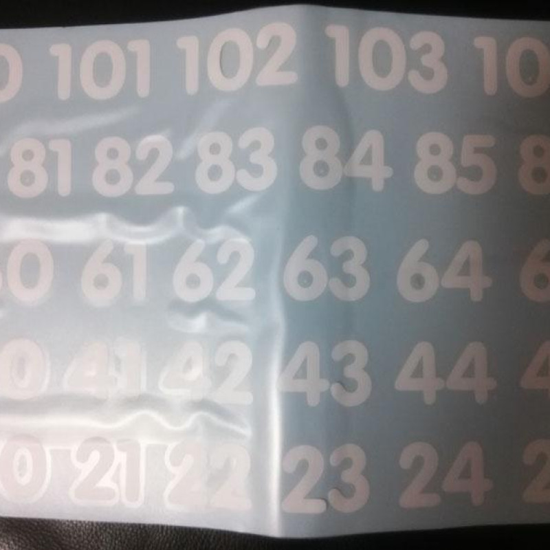 Наклейки для нумерації поштових скриньок (виключно для замовлень зі скриньками)