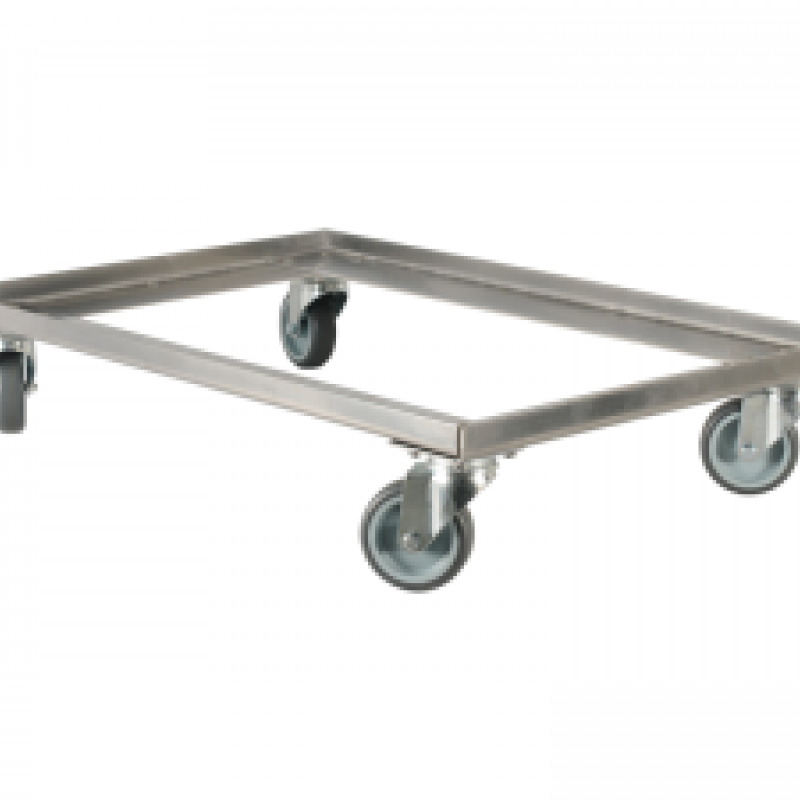 Візок для перевезення ящиків 613x413х120 мм (нержавійка)