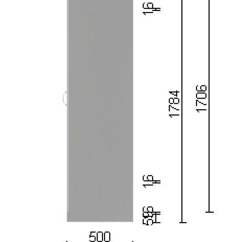 Шафа для одягу з ДСП 2-секційна