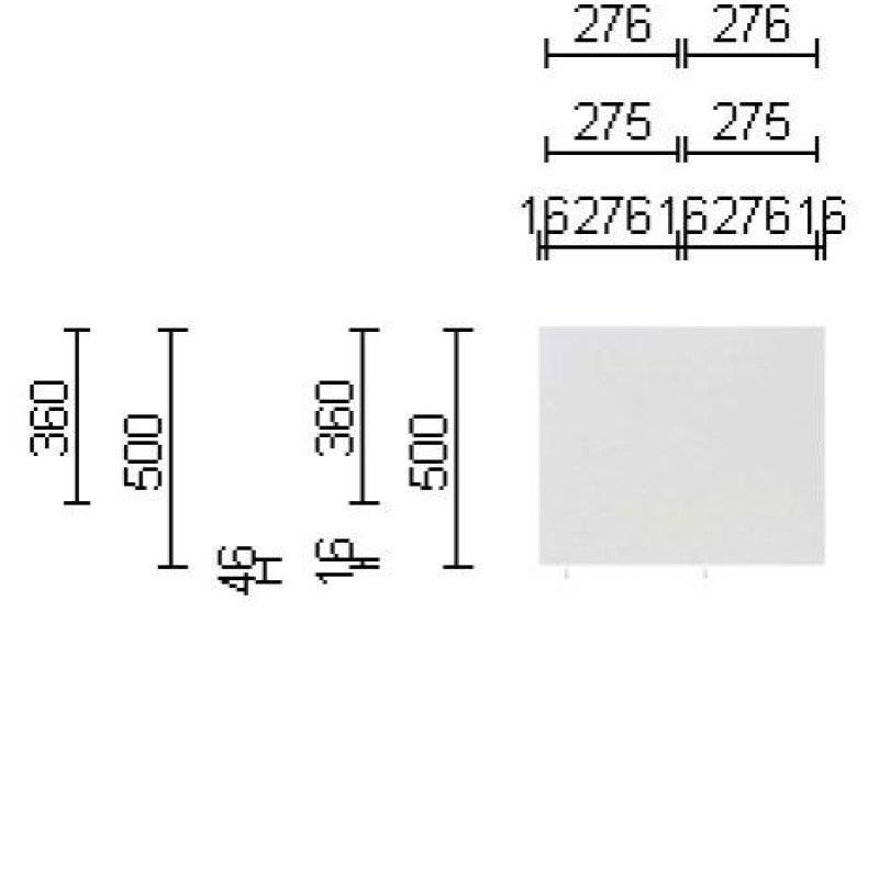 Шафа для одягу з ДСП 2-секційна