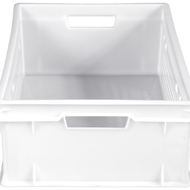 Ящик пластиковий 600*400*200 білий перфорований Е2