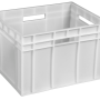 Ящик пластиковий 433*347*283 білий суцільний