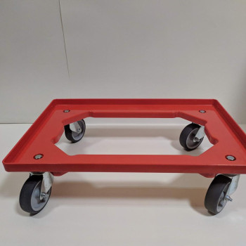 Візок для перевезення ящиків 620х420х130 мм (пластик)