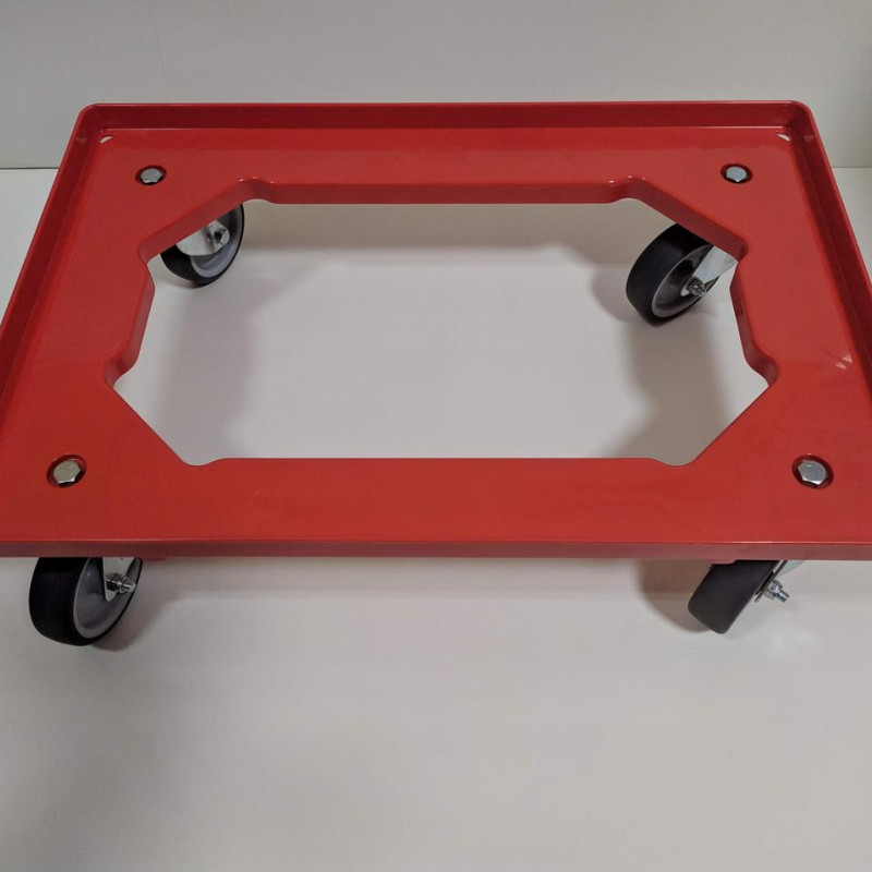 Візок для перевезення ящиків 620х420х130 мм (пластик)