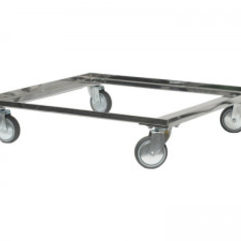 Візок під ящик-лоток для хліба 764x645х140 мм (нержавійка)