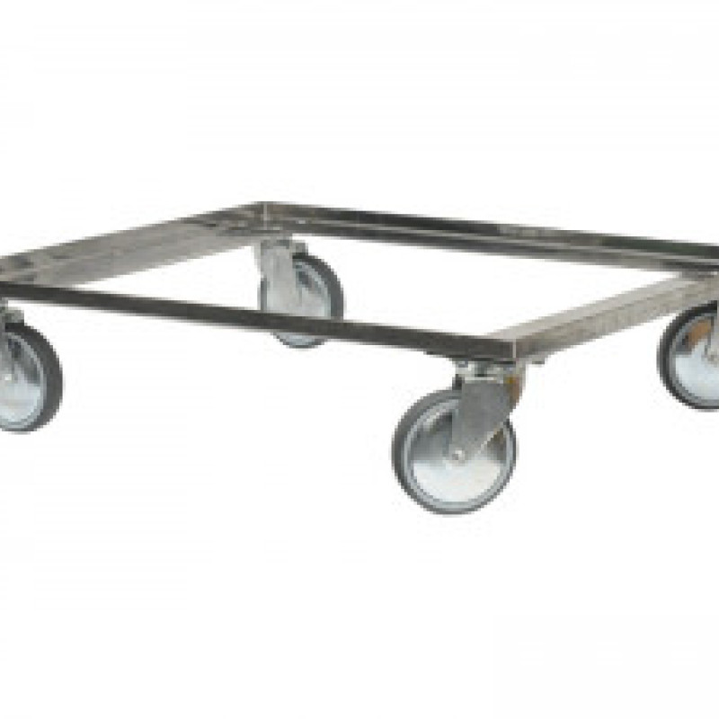 Візок під ящик-лоток для хліба 764x645х160 мм (нержавійка)