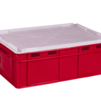 Ящик пластиковий 600х400х190 червоний