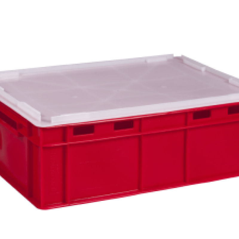 Ящик пластиковий 600х400х190 червоний