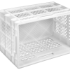 Ящик пластиковий 600*400*350 білий перфорований, дно суцільне