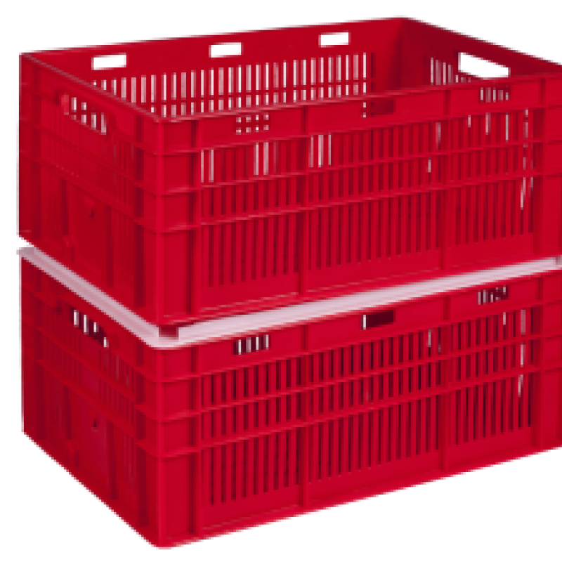 Ящик пластиковий 600*400*260 кольоровий/втор.