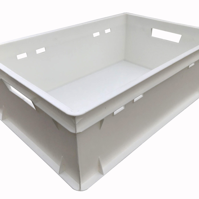 Ящик пластиковий 600*400*200 Є2 суцільний білий