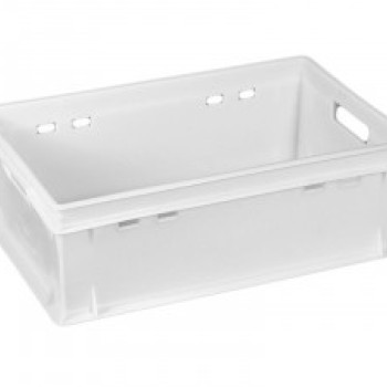 Ящик пластиковий 600*400*200 Є2 суцільний білий