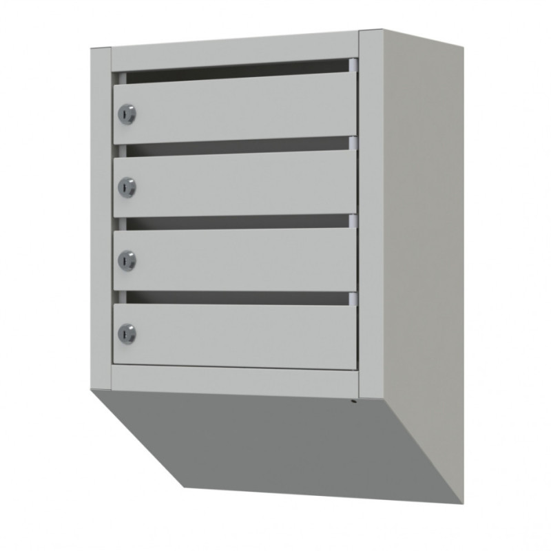 Ящики поштові від 4 до 12 квартир із задньою стінкою