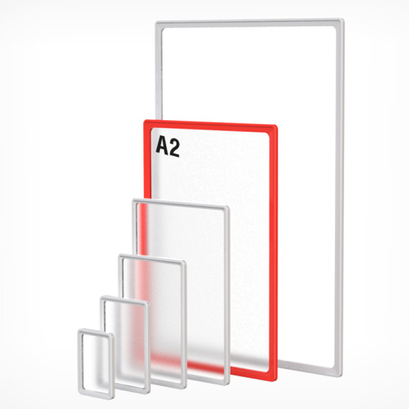 Рамка А2 пластикова червона (42 х 59,4 см) УЦІНКА