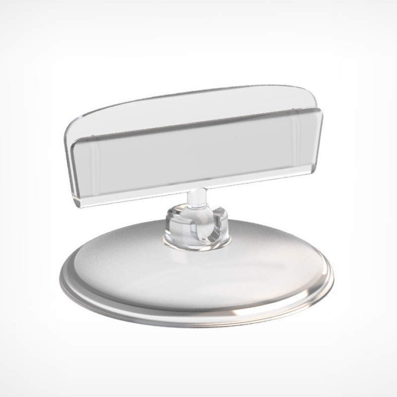 Цінникотримач на круглій підставці BASE-CLIP прозорий