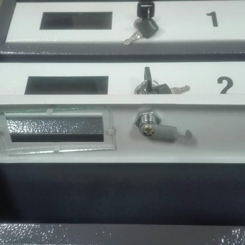 Скриня поштова на 10 квартир із задньою стінкою