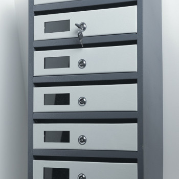 Поштова скринька на 5 квартир із задньою стінкою