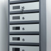 Скринька поштова на 7 квартир із задньою стінкою