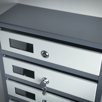 Скриньки поштові від 3 до 10 квартир із задньою стінкою