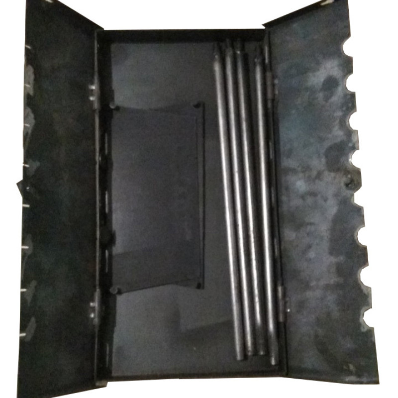 Мангал-валіза на 6 шампурів, 2 мм