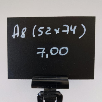 Чорна табличка для нанесення написів А8