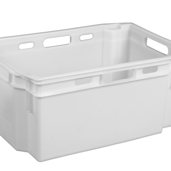 Ящик пластиковий білий 600х400х270 мм
